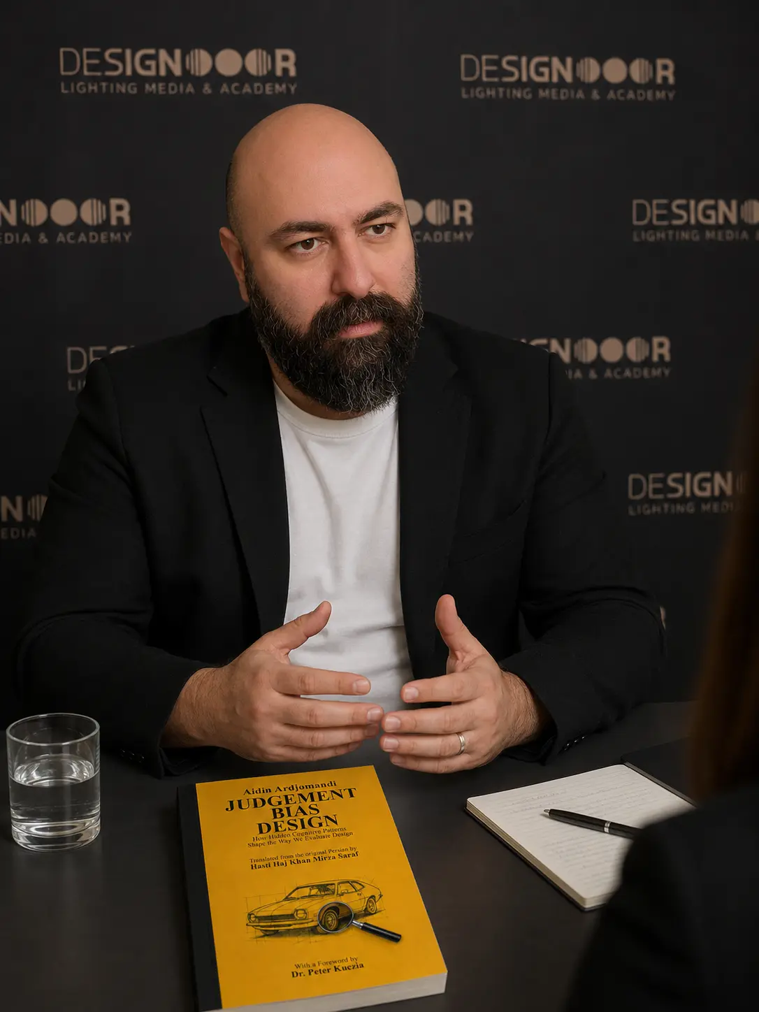 Aidin Ardjomandi discussing judgment, bias and design