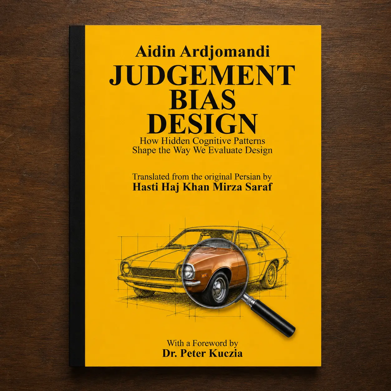 Judgement, Bias, Design book cover by Aidin Ardjomandi